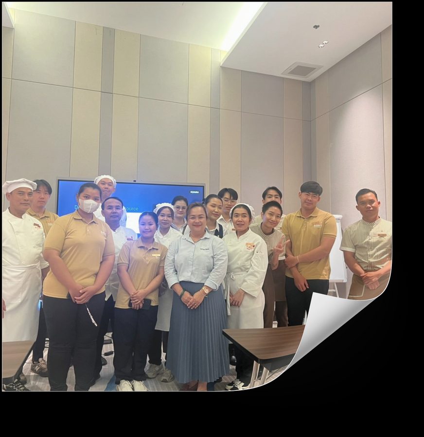 Kitchen team training session